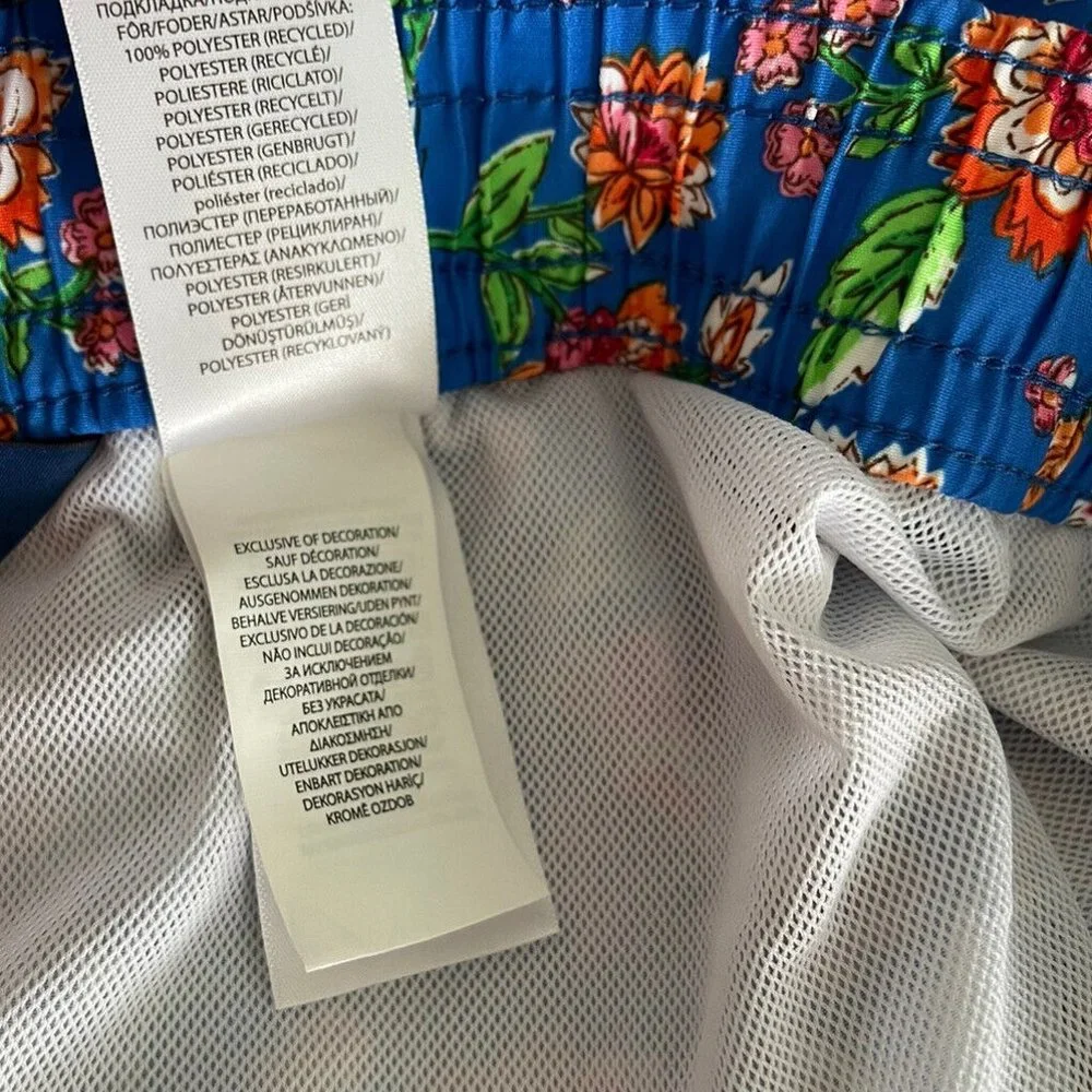 New POLO Ralph Lauren Multicolor Floral Tie Waist Men Swim Trunks